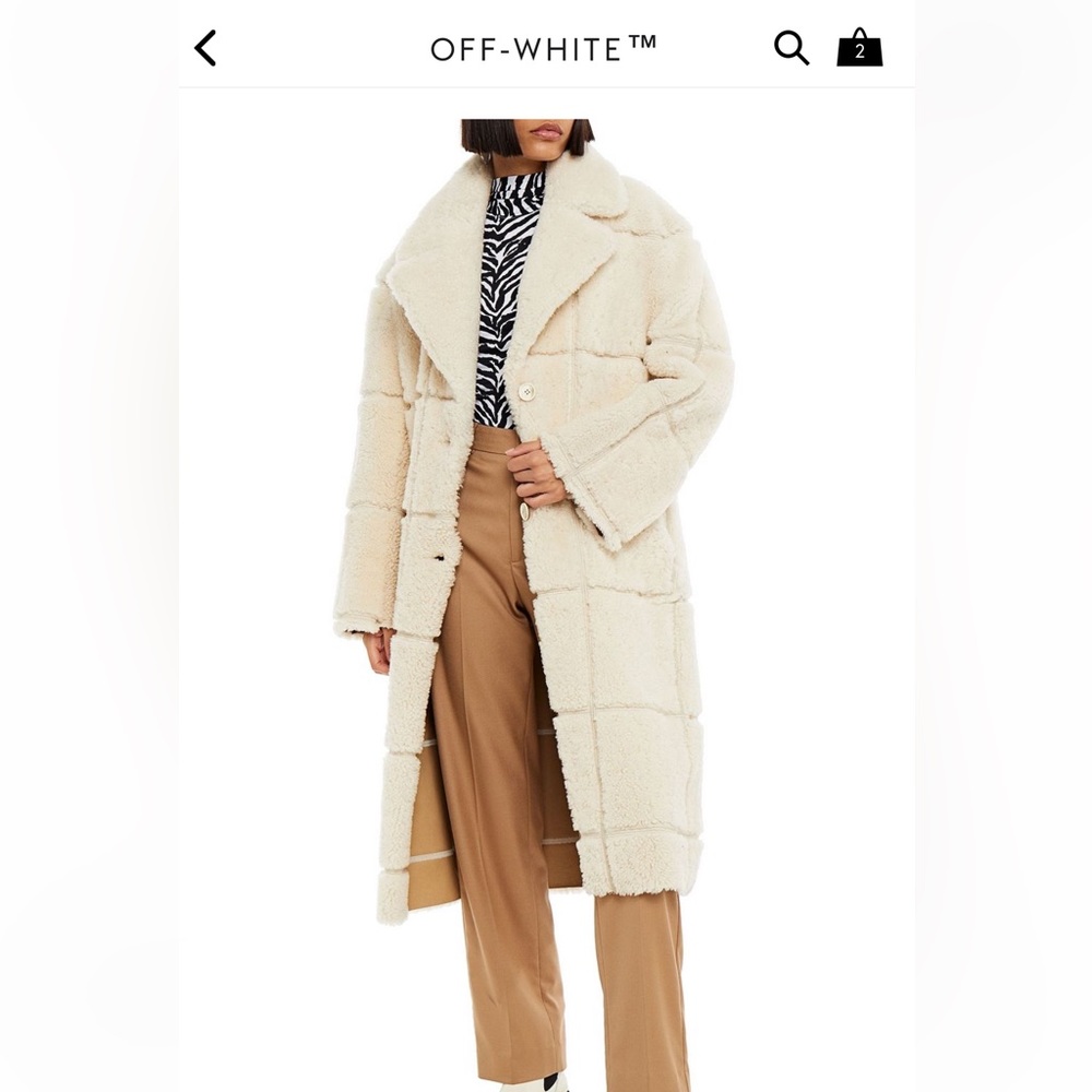 Off White Shearling coat